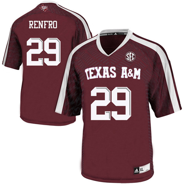 Men #29 Debione Renfro Texas A&M Aggies College Football Jerseys Sale-Maroon